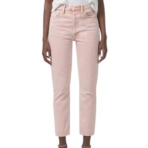 Citizens of Humanity Jolene Jeans High‎ Rise Luxury Womens Plus 32 Pink Cotton